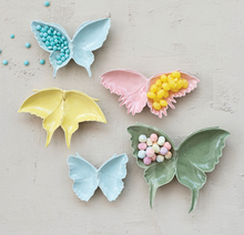 Load image into Gallery viewer, Colorful Butterfly Shaped Ceramic Dish
