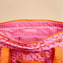 Load image into Gallery viewer, Quilted Tote Bag - Pink Poppin' Petals
