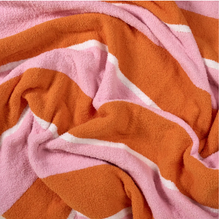 Load image into Gallery viewer, Cozy Luxe Blanket -Pink Sicily Stripes
