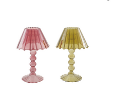Load image into Gallery viewer, Glass Scalloped Table Light Taper Holder - Small
