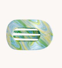 Load image into Gallery viewer, By The Sea Shore Round Flat Hair Clip (Medium)-Teleties
