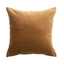 Load image into Gallery viewer, Brown Cotton Velvet Square Pillow
