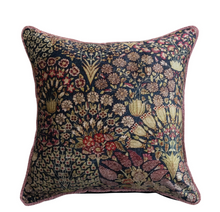 Load image into Gallery viewer, Botanical Printed Velvet Cotton Square Pillow
