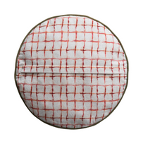 Load image into Gallery viewer, Countryside Patterned Linen Round Pillow

