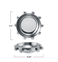Load image into Gallery viewer, Stoneware Ball Studded Dish - Chrome
