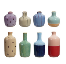 Load image into Gallery viewer, Handpainted Stoneware Vases
