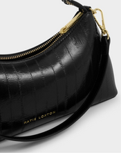 Load image into Gallery viewer, Miley Small Shoulder Bag -Black Eel
