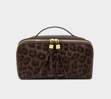 Load image into Gallery viewer, Soho Makeup &amp; Toiletry Bag (Medium)-Chocolate Leopard
