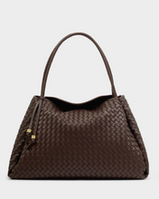 Load image into Gallery viewer, Nova Woven  Large Shoulder Bag - Brown
