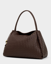 Load image into Gallery viewer, Nova Woven  Large Shoulder Bag - Brown
