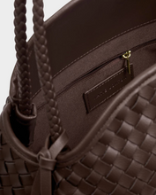Load image into Gallery viewer, Nova Woven  Large Shoulder Bag - Brown

