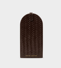 Load image into Gallery viewer, Woven Glasses Sleeve- Chocolate
