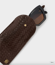 Load image into Gallery viewer, Woven Glasses Sleeve- Chocolate
