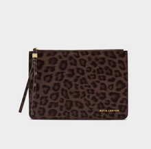 Load image into Gallery viewer, Tassel Charm Pouch - Chocolate Leopard
