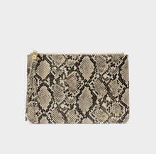 Load image into Gallery viewer, Tassel Charm Pouch - Faux Snake
