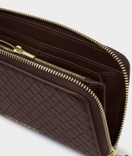 Load image into Gallery viewer, Nova Woven Large Wallet- Chocolate
