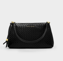 Load image into Gallery viewer, Nova Woven Shoulder Bag- Black
