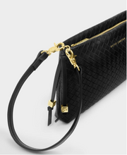 Load image into Gallery viewer, Nova Woven Shoulder Bag- Black

