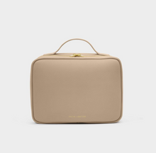 Load image into Gallery viewer, Hanging Makeup &amp; Toiletry Bag- Light Taupe
