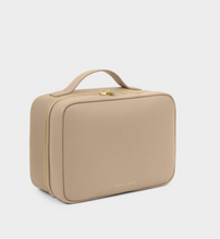 Load image into Gallery viewer, Hanging Makeup &amp; Toiletry Bag- Light Taupe

