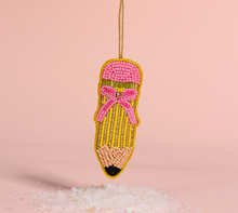 Load image into Gallery viewer, Pencil Beaded Ornament - Darling Effect

