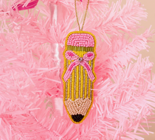 Load image into Gallery viewer, Pencil Beaded Ornament - Darling Effect
