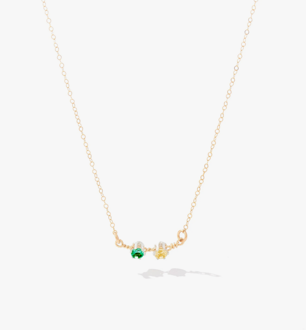 You Are My Sunshine Necklace - 2 Stones