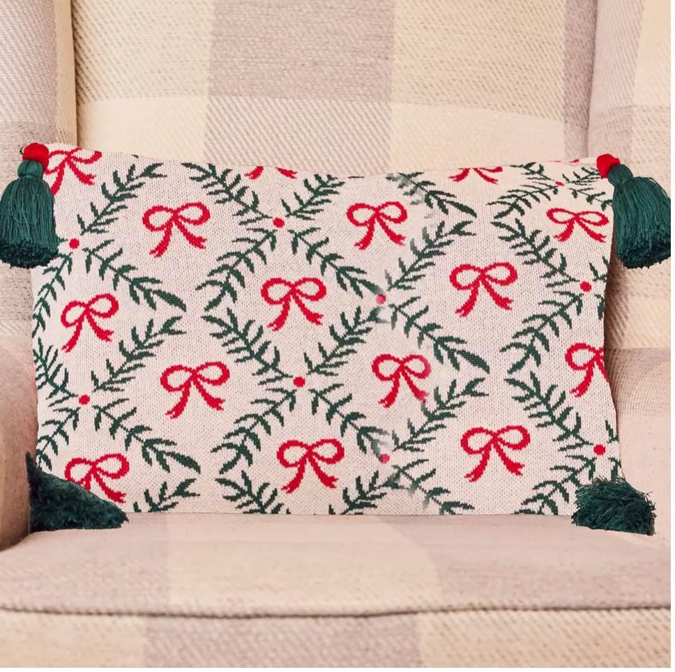 Holiday Trellis Lumbar Pillow