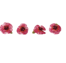Load image into Gallery viewer, Floral Glass Beaded Napkin Rings - Set of 4
