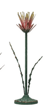 Load image into Gallery viewer, Large Metal Floral Taper Candle Holder
