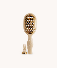 Load image into Gallery viewer, Tan Mini Vented Hair Brush - Teleties
