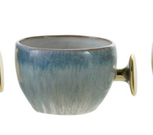 Load image into Gallery viewer, 12oz Stoneware Glaze Gold Handle Mug
