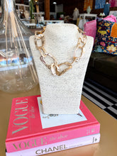 Load image into Gallery viewer, Chunky Gold Oval Link Textured Necklace
