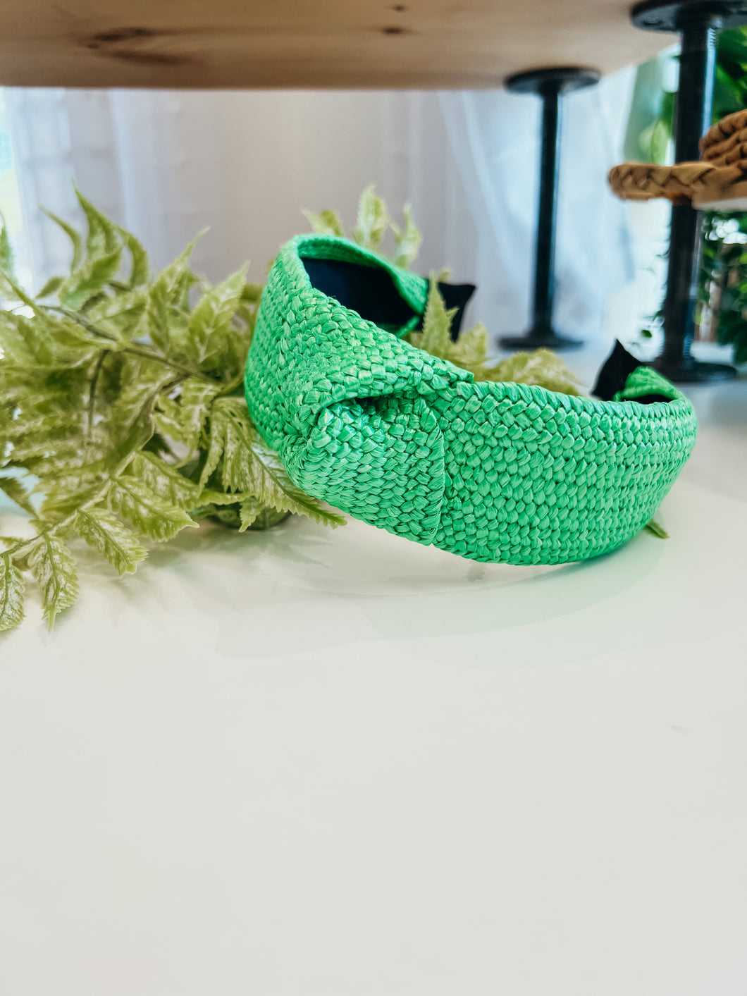 Knotted Headband-Kelly Green