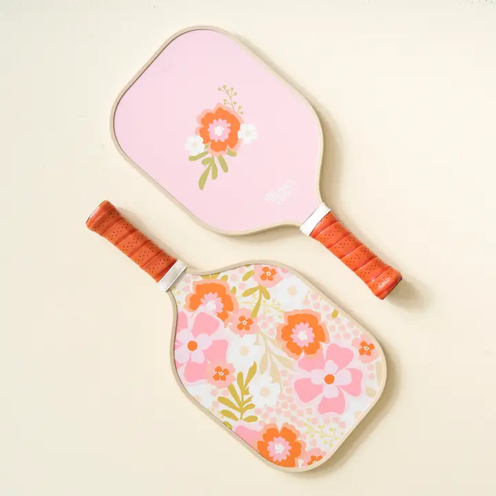 Pickleball Paddle Pink/Orange Blooms- Darling Effect