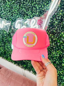 Lilly Jane Color Pop Trucker Hat-Neon Pink