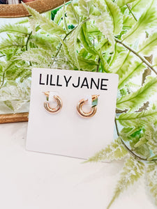 10mm Dainty Gold Hoops