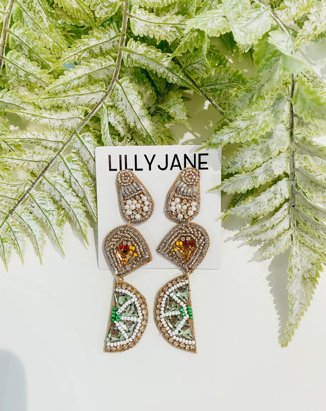 Tequila Time Seed Bead Earrings