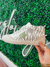Load image into Gallery viewer, Paulina Zebra High Top Sneakers
